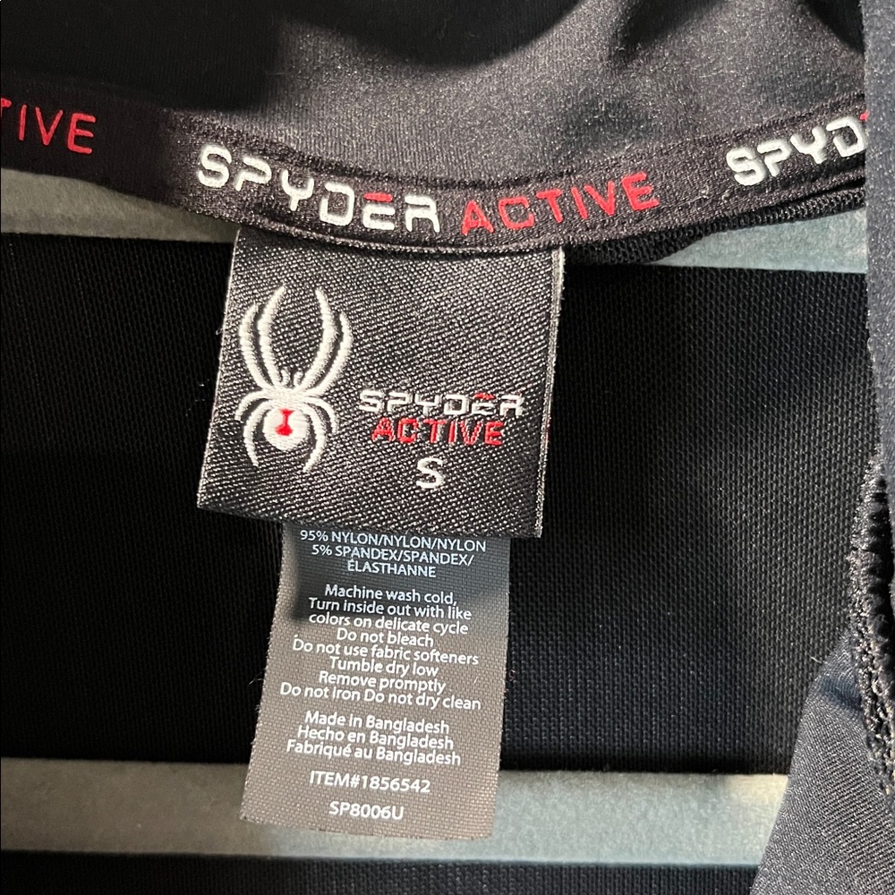 Spyder Black Full-Zip Jacket S - Picture 2 of 8